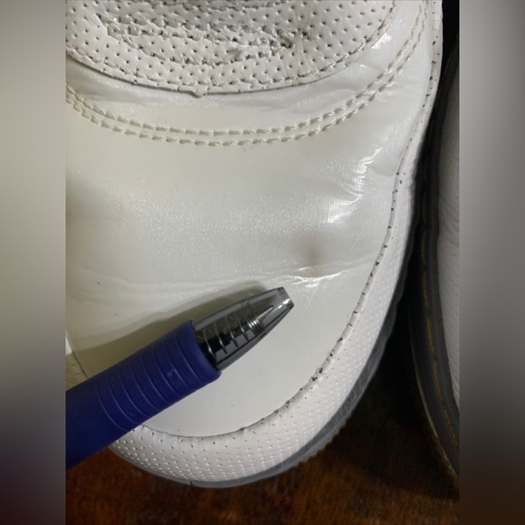 Air Jordan Retro 5/ Air Force 1 AJF5 Fusion Size 12 Orange & White Sneakers - Picture 9 of 14